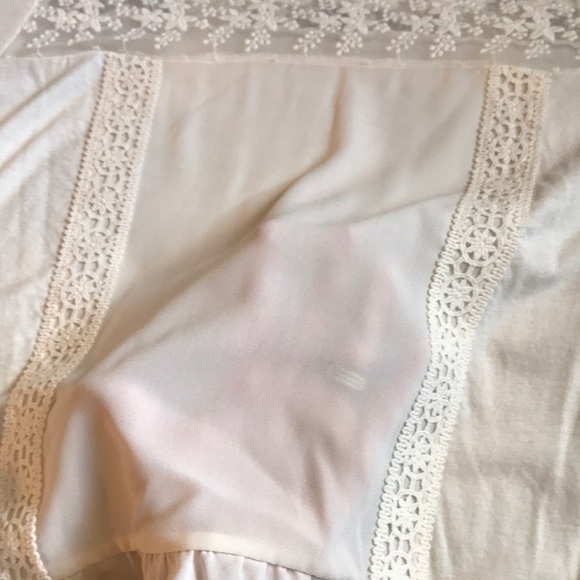 Dainty Sheer Cream Top - Picture 6 of 7
